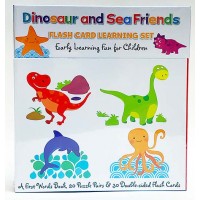 Flash Card Dinosaur and Sea Friends